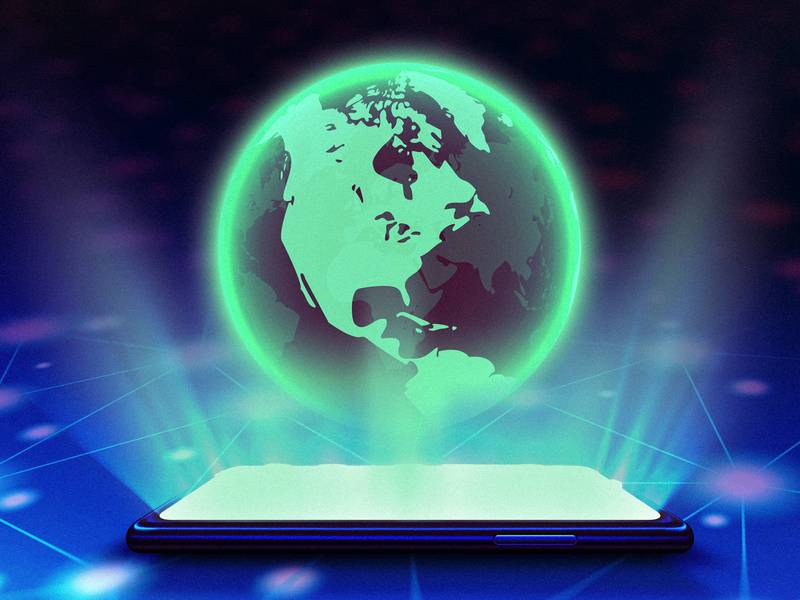 glowing hologram globe (photo credit: MIT News istock)