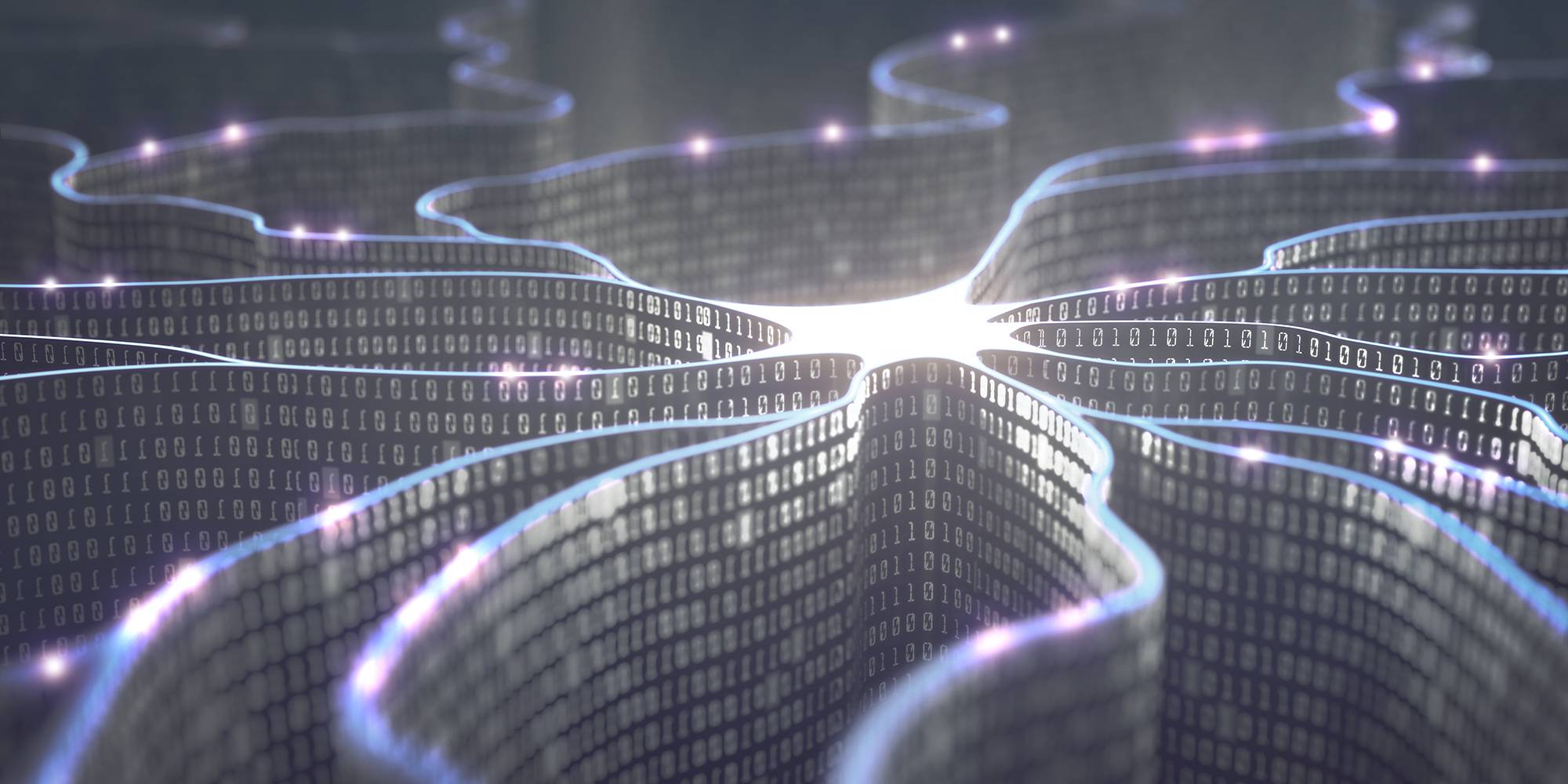 Artificial neuron in concept of artificial intelligence.