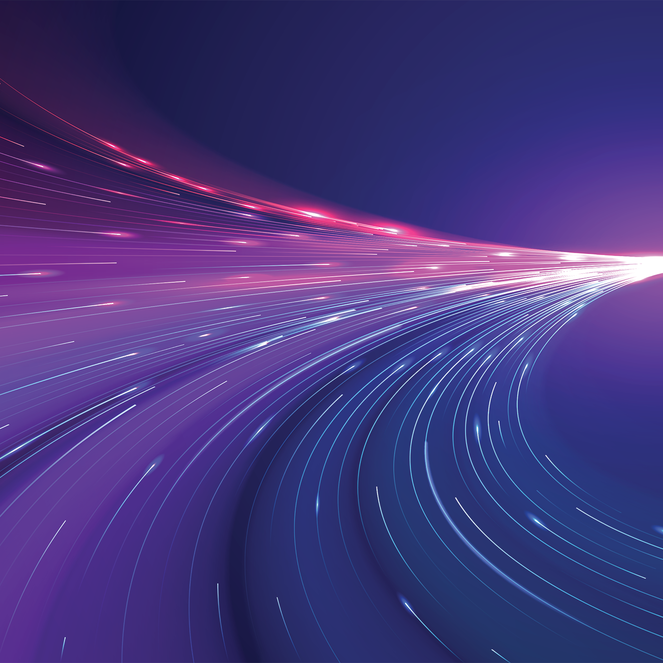 starburst in shades of white, pink, and purple across a background of blue and purple