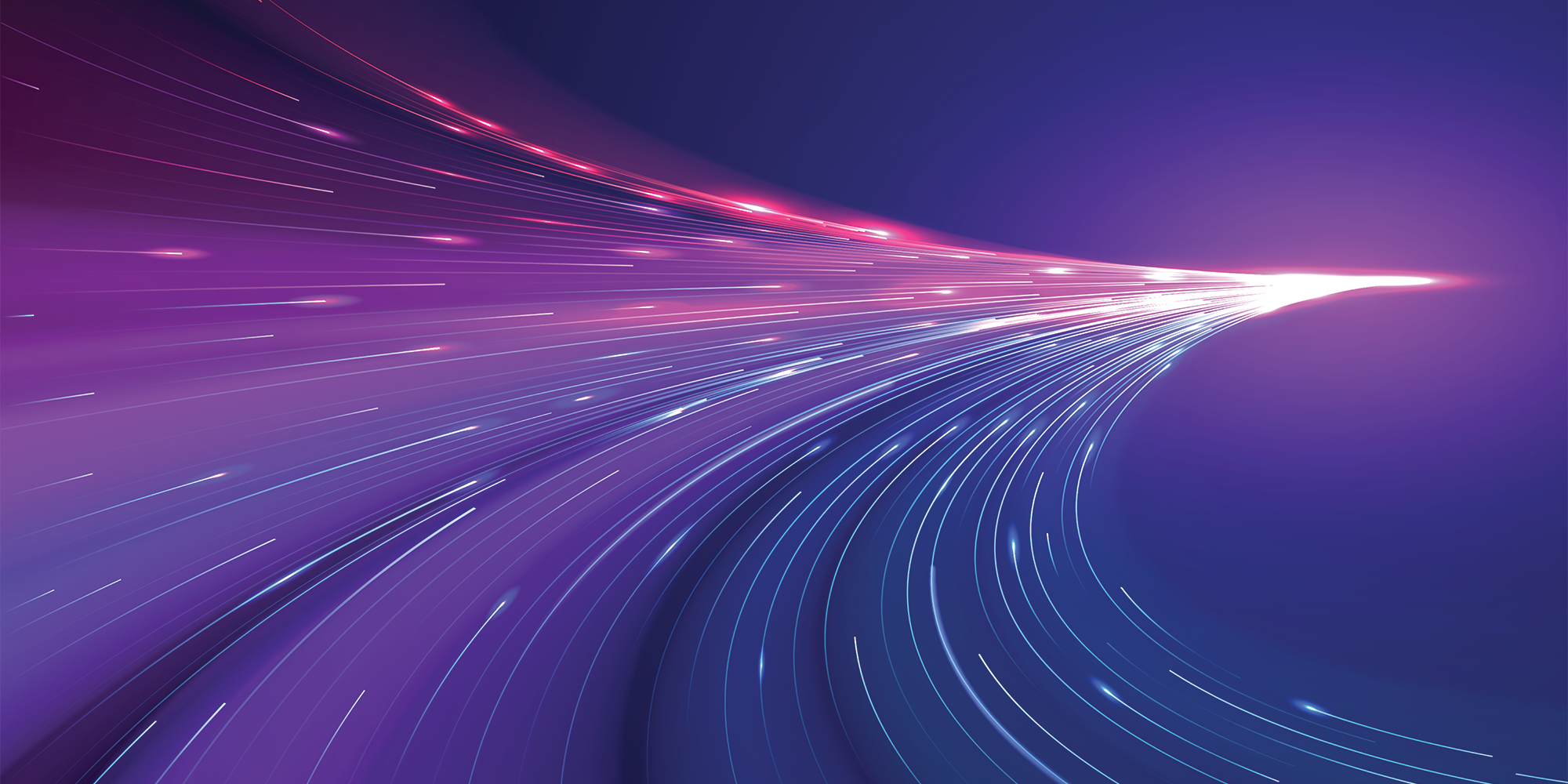 starburst in shades of white, pink, and purple across a background of blue and purple