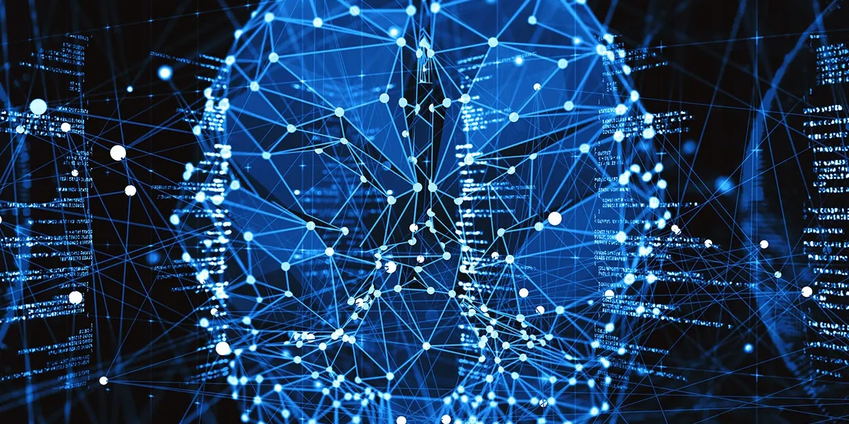 computer neural network in brain shape credit: ieee spectrum