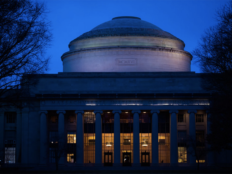 mit dome at night