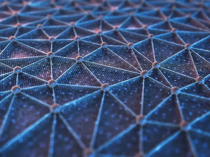 Artwork of nodes in a network image credit Kiyoshi Takahase Segundo/Alamy