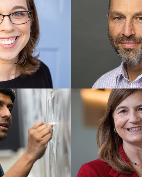 Four portraits of 2024 MacVicar Faculty Fellows.