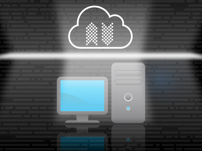 Light securing a data pathway between a computer and a cloud-based computing platform