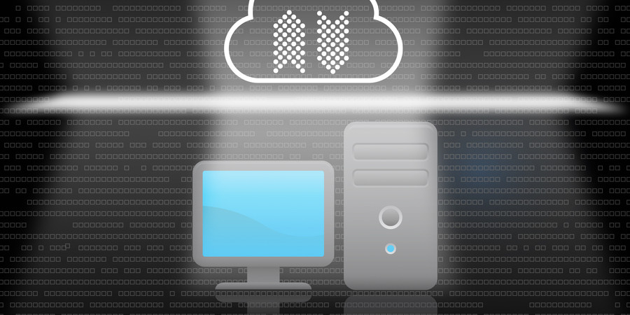 Light securing a data pathway between a computer and a cloud-based computing platform