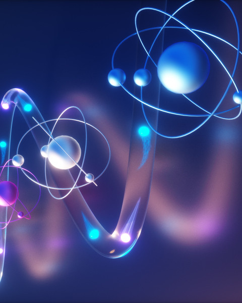 Photon traveling through curly processors