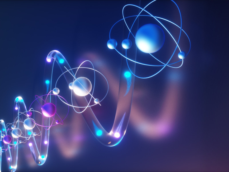 Photon traveling through curly processors